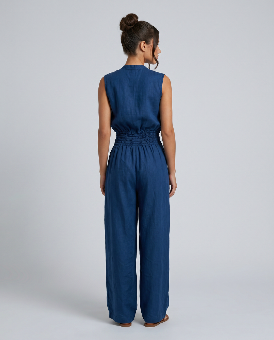 Karina | Sleeveless Drawstring Jumpsuit