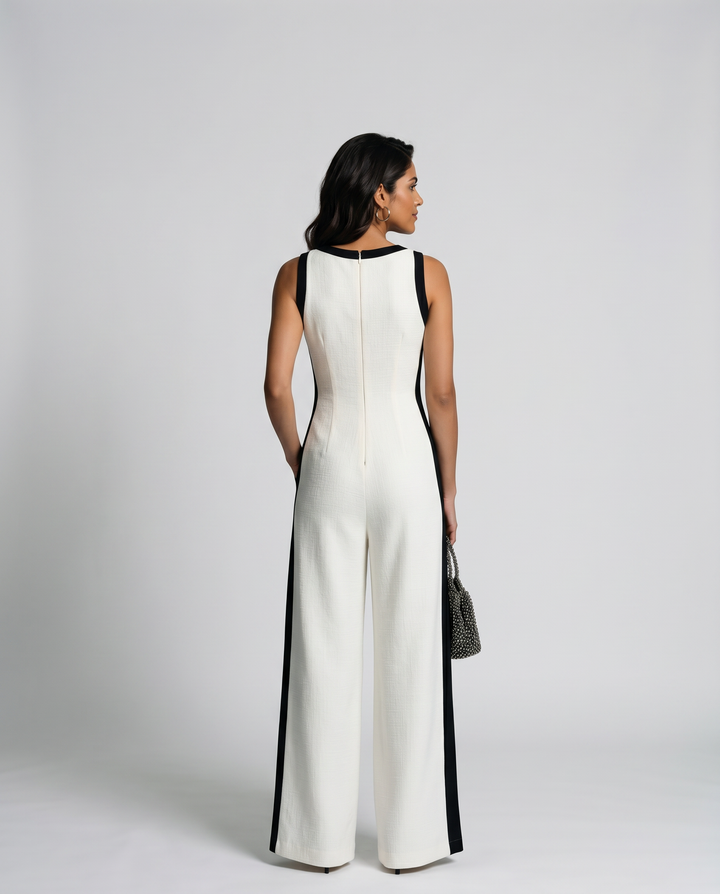Michael | Colour Block Wide-Leg Jumpsuit