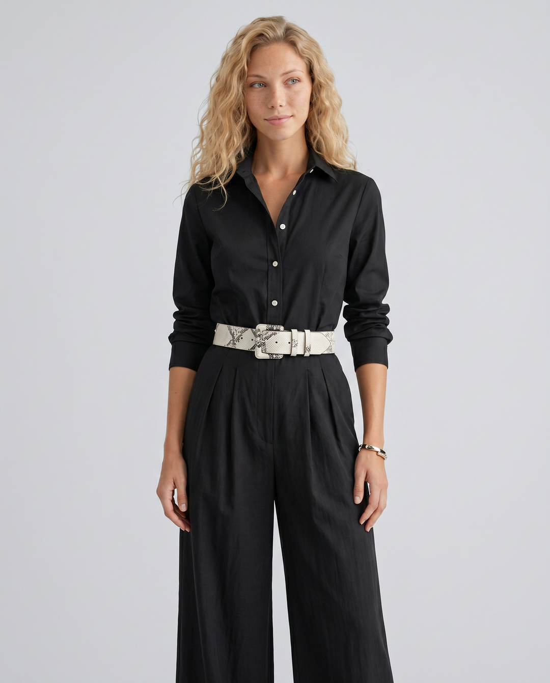 Leah | Belted Wide-Leg Jumpsuit