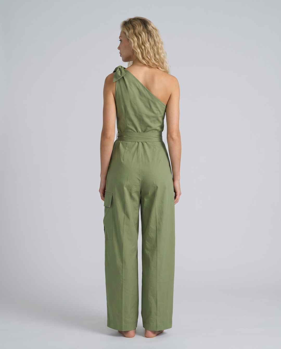 Leslie | One-Shoulder Wide-Leg Jumpsuit