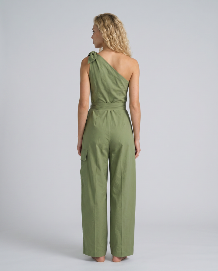 Leslie | One-Shoulder Wide-Leg Jumpsuit