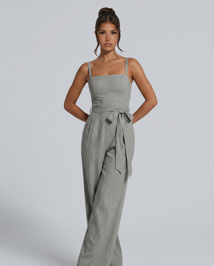 Traci | Wide-Leg Jumpsuit with Tie Waist