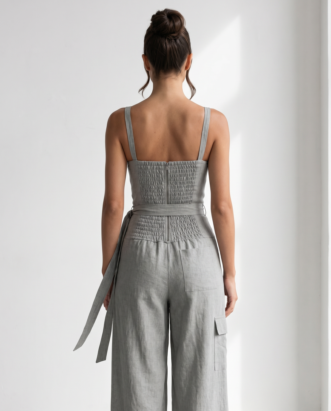Traci | Wide-Leg Jumpsuit with Tie Waist