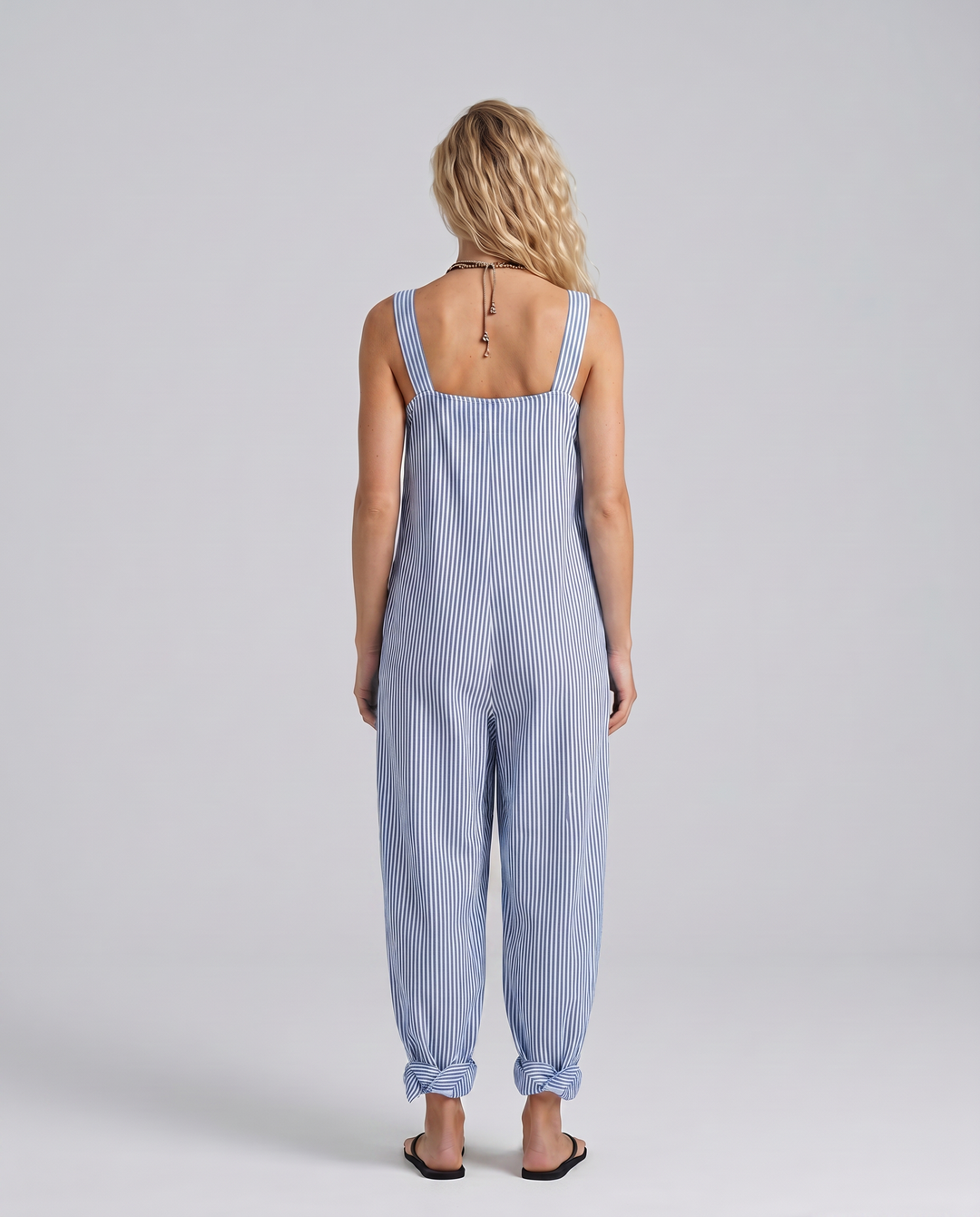 Marlowe | Striped Sleeveless Jumpsuit with Relaxed Fit