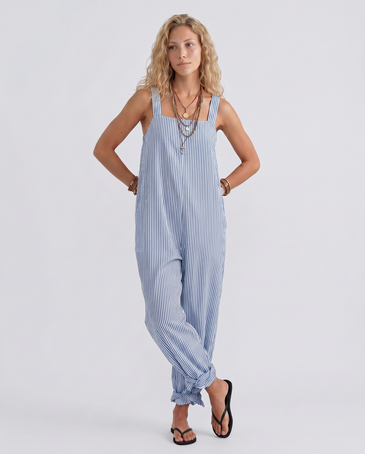 Marlowe | Striped Sleeveless Jumpsuit with Relaxed Fit