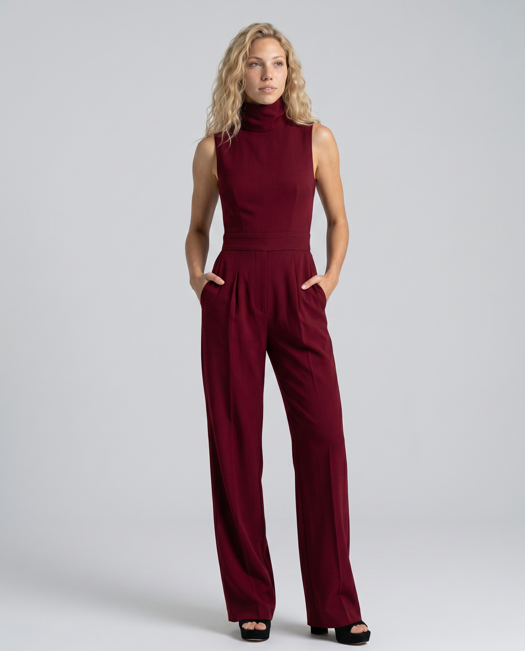 Iris | Sleeveless Wide-Leg Jumpsuit