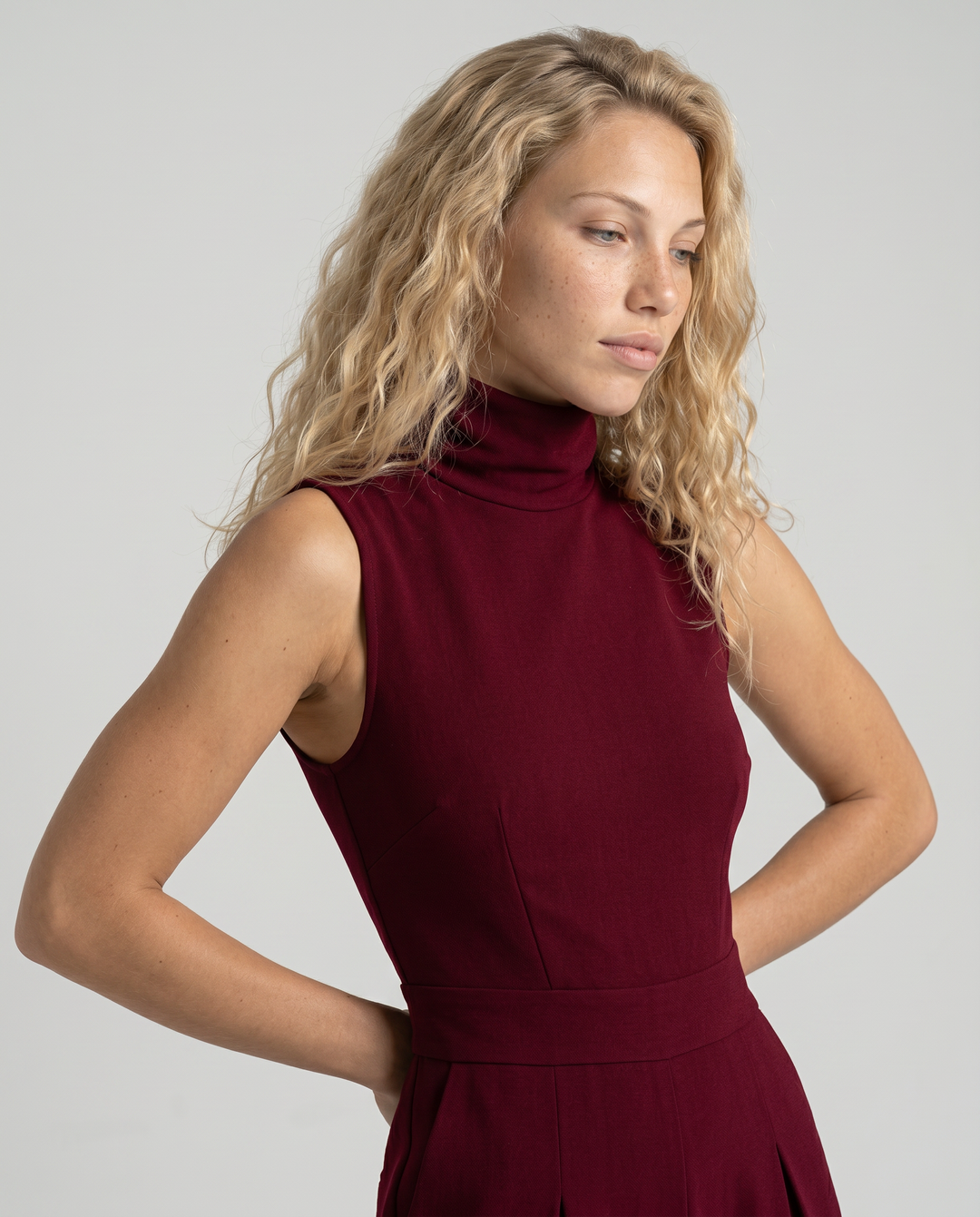 Iris | Sleeveless Wide-Leg Jumpsuit
