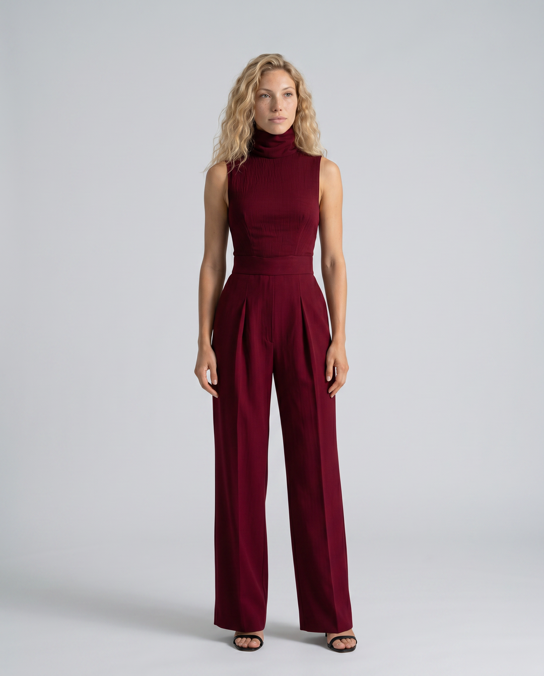 Iris | Sleeveless Wide-Leg Jumpsuit