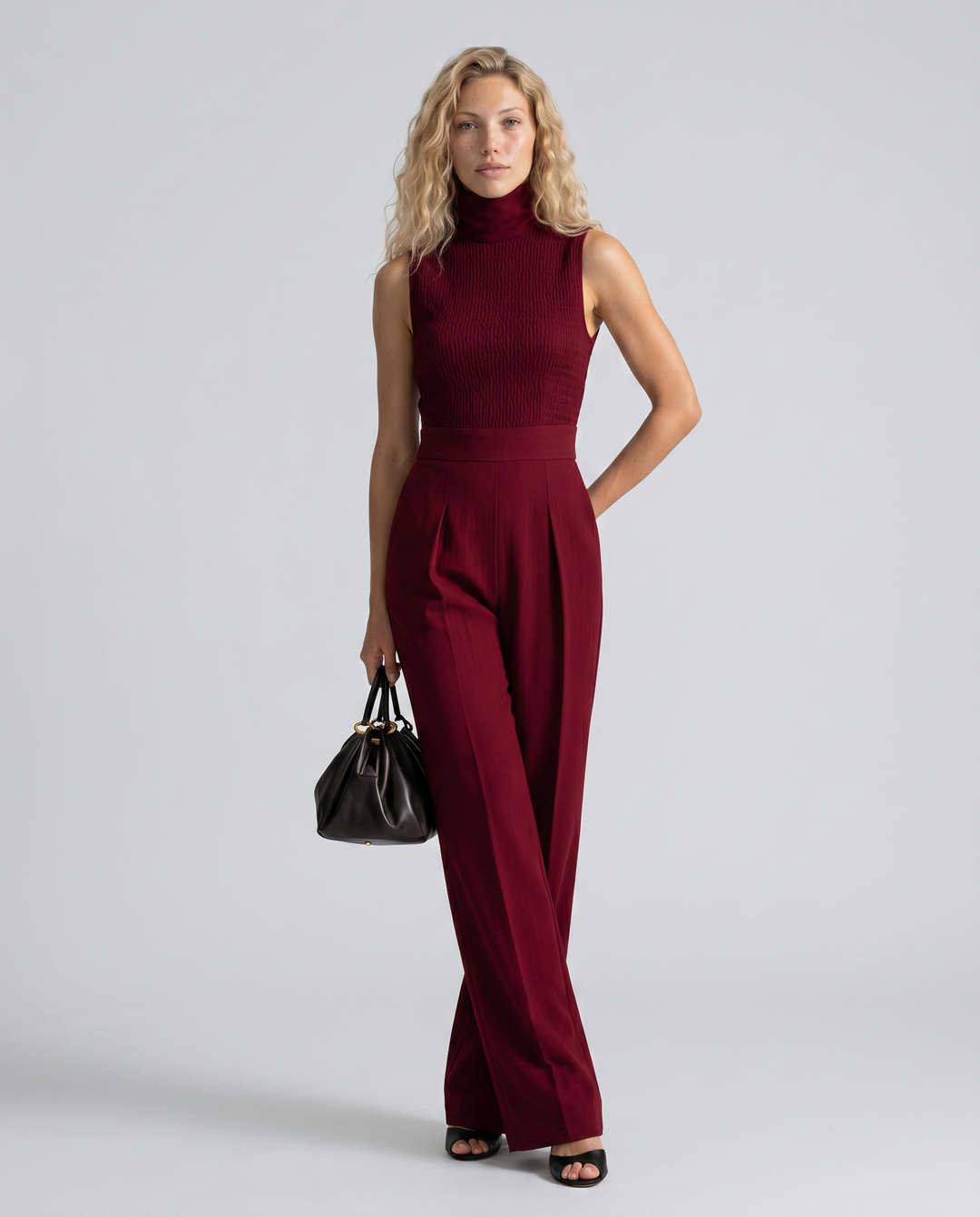 Iris | Sleeveless Wide-Leg Jumpsuit