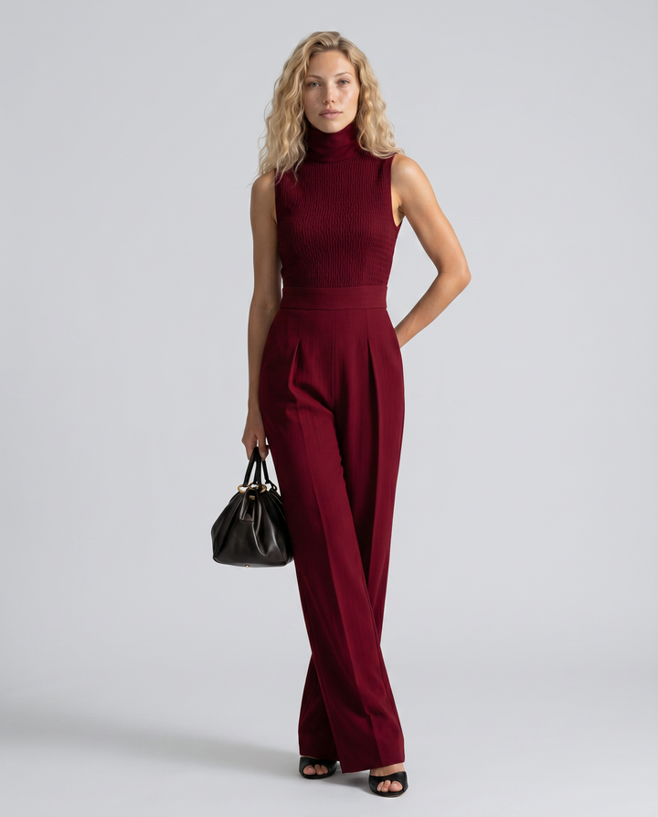 Iris | Sleeveless Wide-Leg Jumpsuit