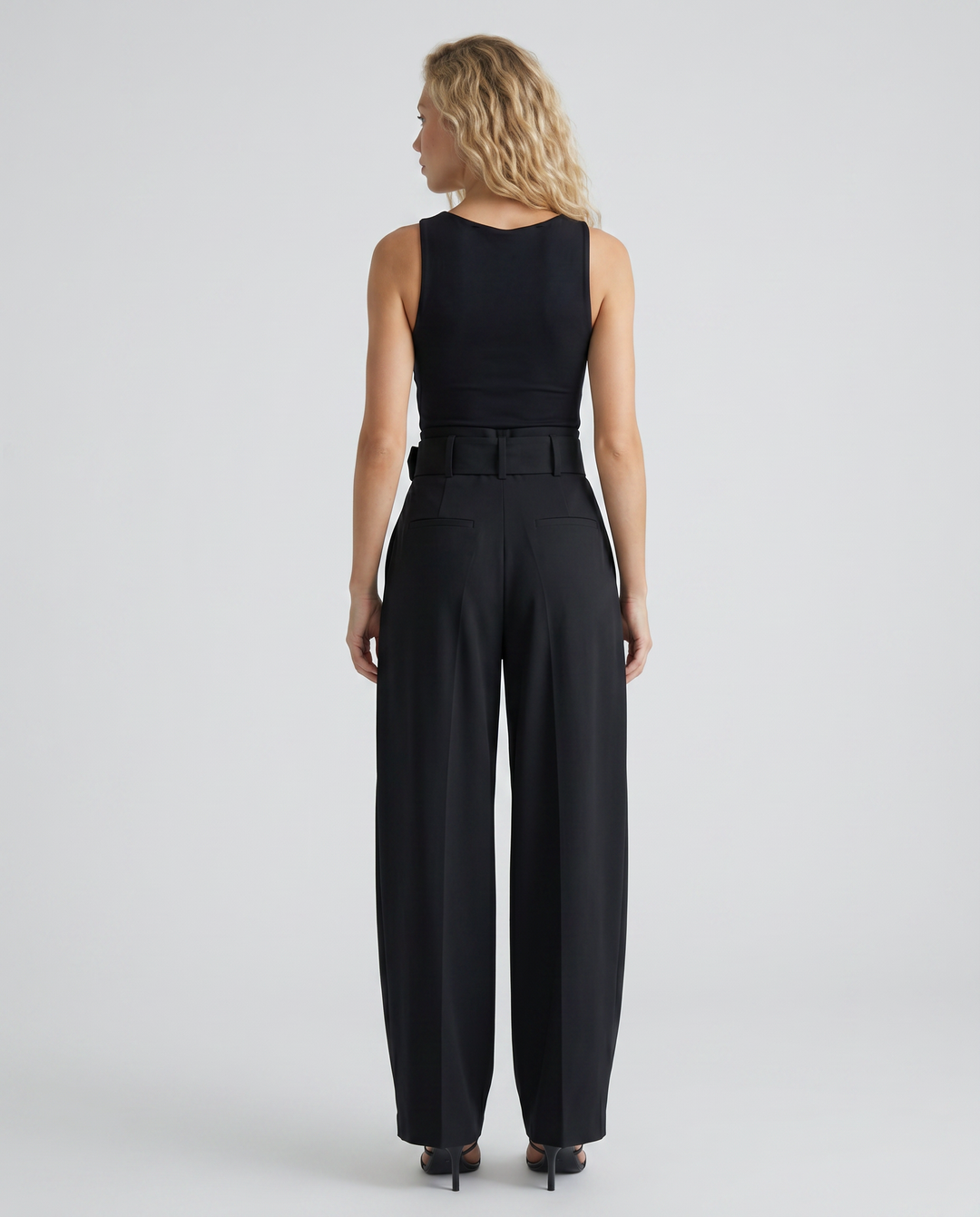 Letha | Draped Wide-Leg Trousers