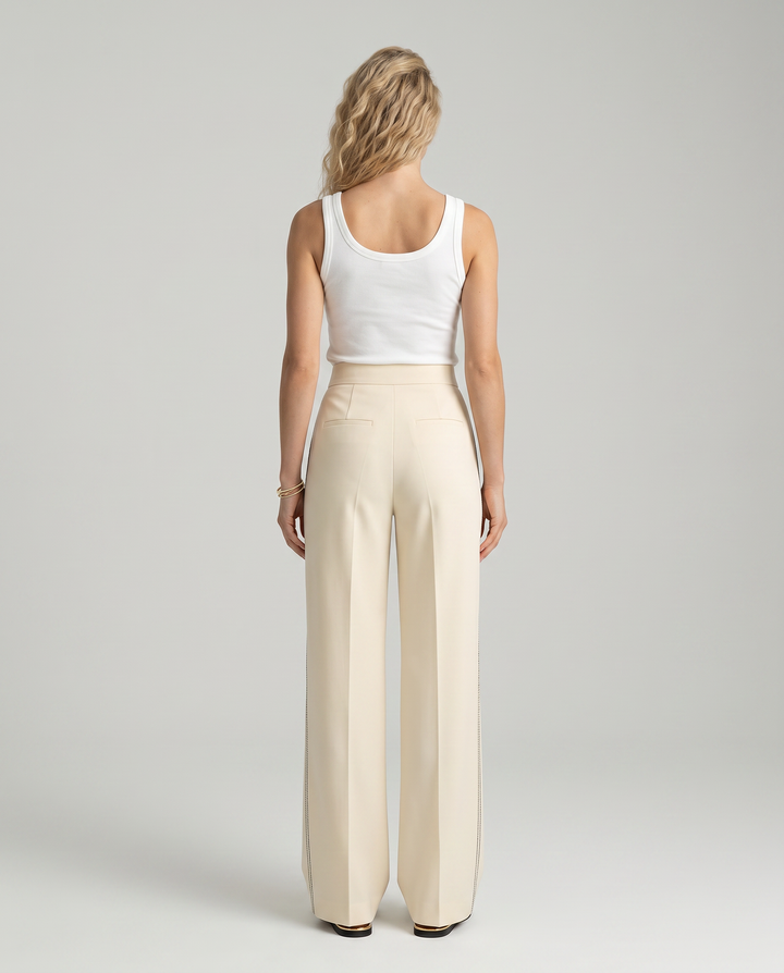 Traci | Wide Leg High-Waist Trousers