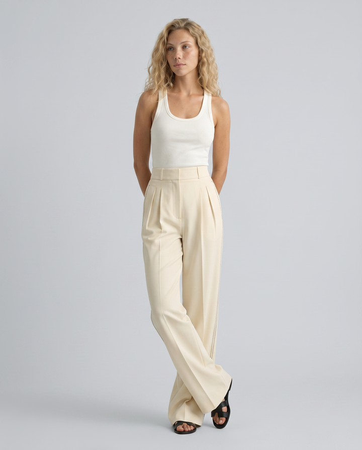 Traci | Wide Leg High-Waist Trousers