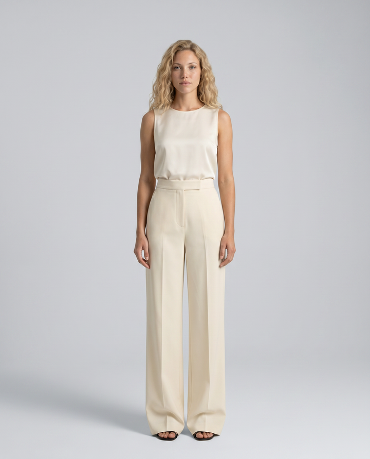 Traci | Wide Leg High-Waist Trousers