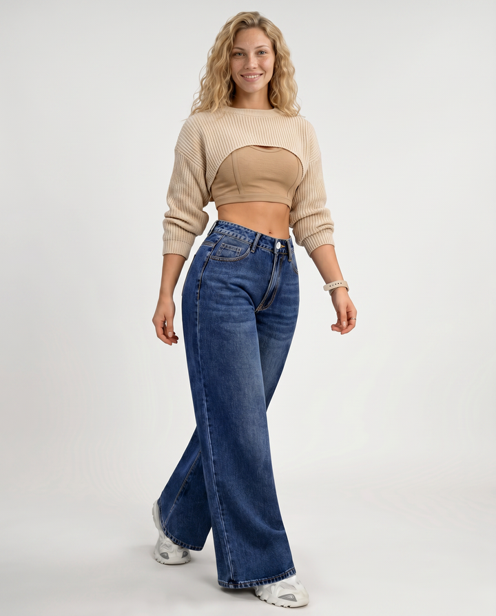Lorrie | Straight-Leg Wide Jeans