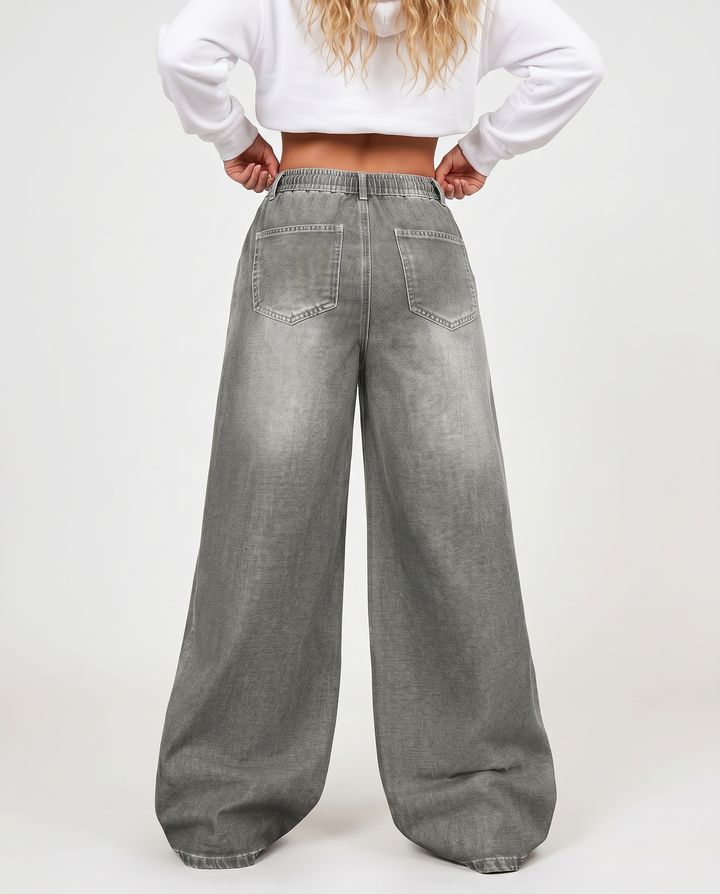 Diane | Wide-Leg Jeans with Drawstring Waist
