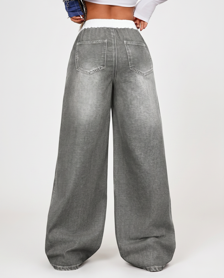 Diane | Wide-Leg Jeans with Drawstring Waist