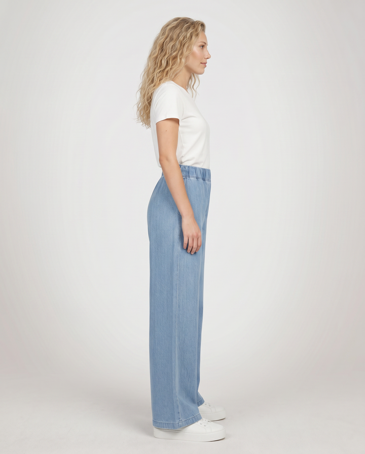 Dina | Wide-Leg Jeans with Elastic Waist