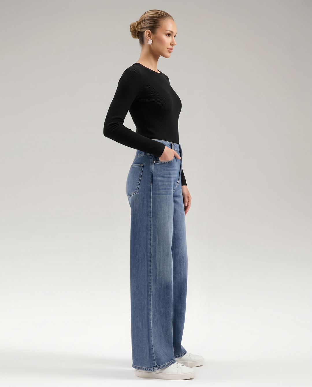Celia | Wide-Leg Jeans with Belt Loops