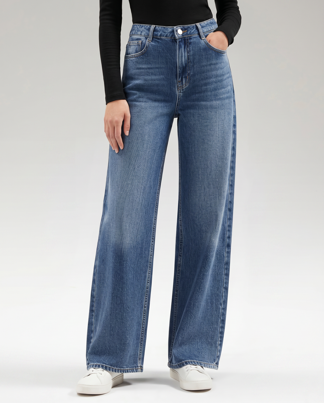 Celia | Wide-Leg Jeans with Belt Loops