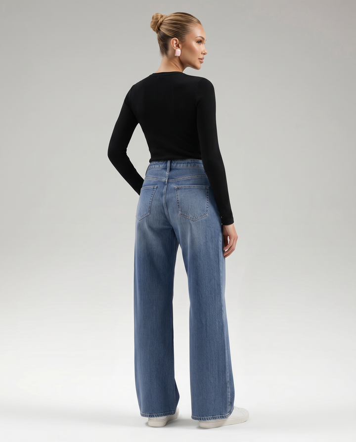 Celia | Wide-Leg Jeans with Belt Loops