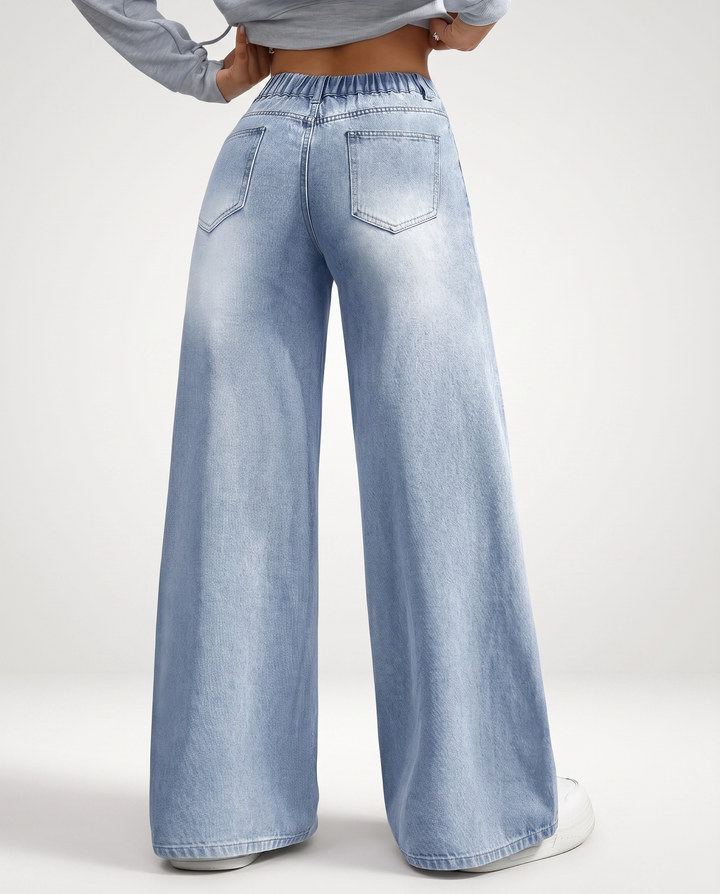 Nellie | Wide-Leg Jeans with Front Pockets