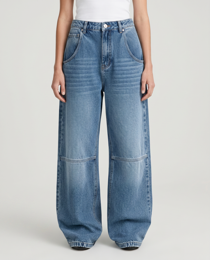 Esther | Wide-Leg Jeans with Curved Front Pockets