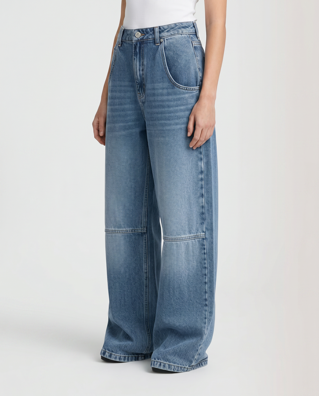 Esther | Wide-Leg Jeans with Curved Front Pockets