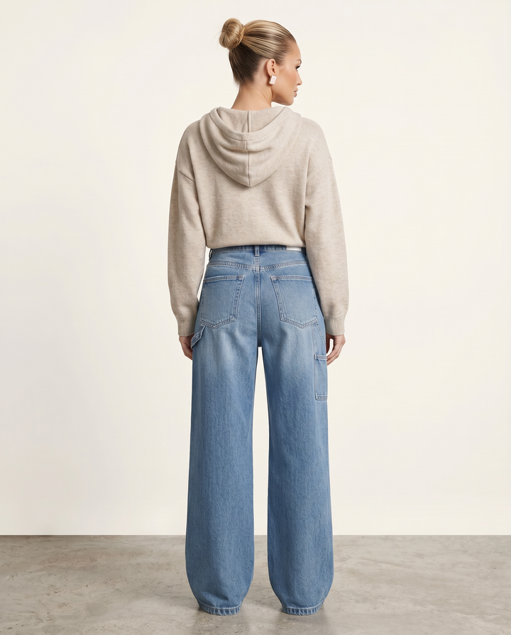 Esther | Wide-Leg Jeans with Curved Front Pockets