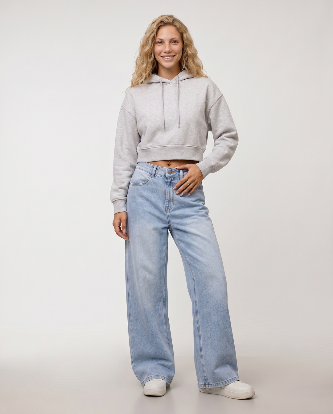 Luz | Wide-Leg Jeans with Front Pockets