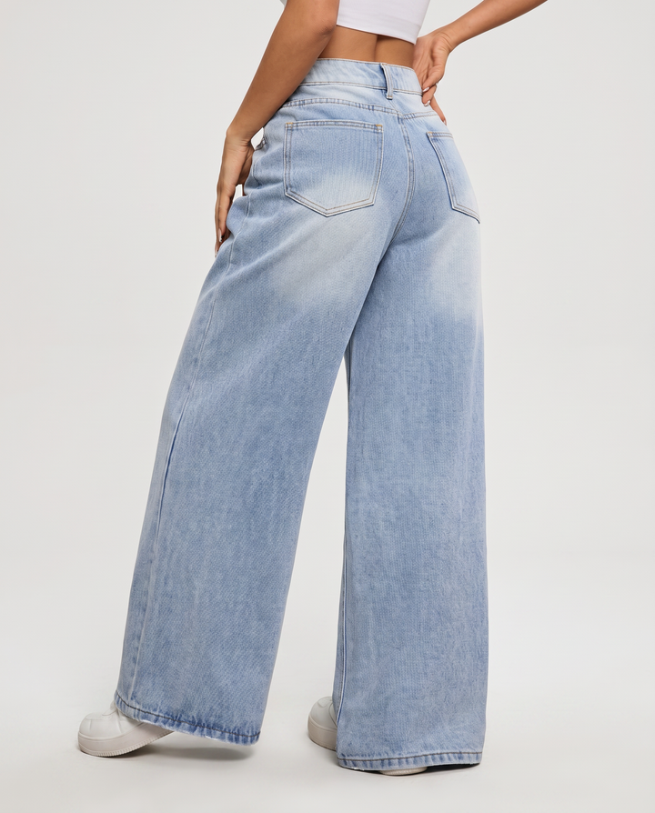 Luz | Wide-Leg Jeans with Front Pockets