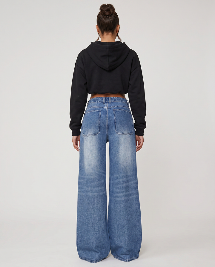 Gail | Wide-Leg Jeans with Front Pockets