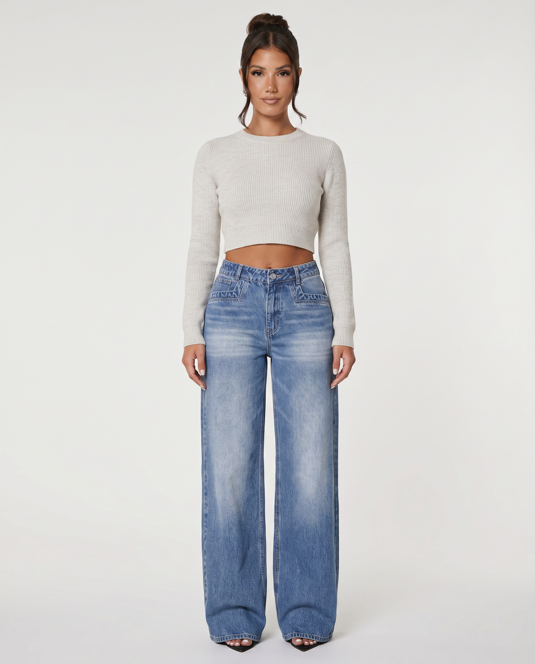 Gail | Wide-Leg Jeans with Front Pockets