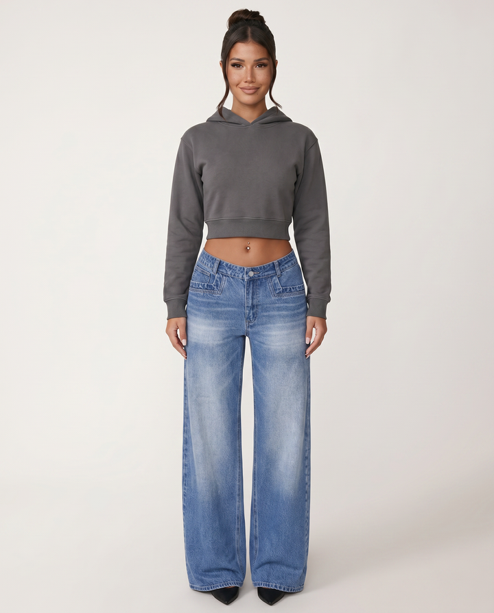 Gail | Wide-Leg Jeans with Front Pockets