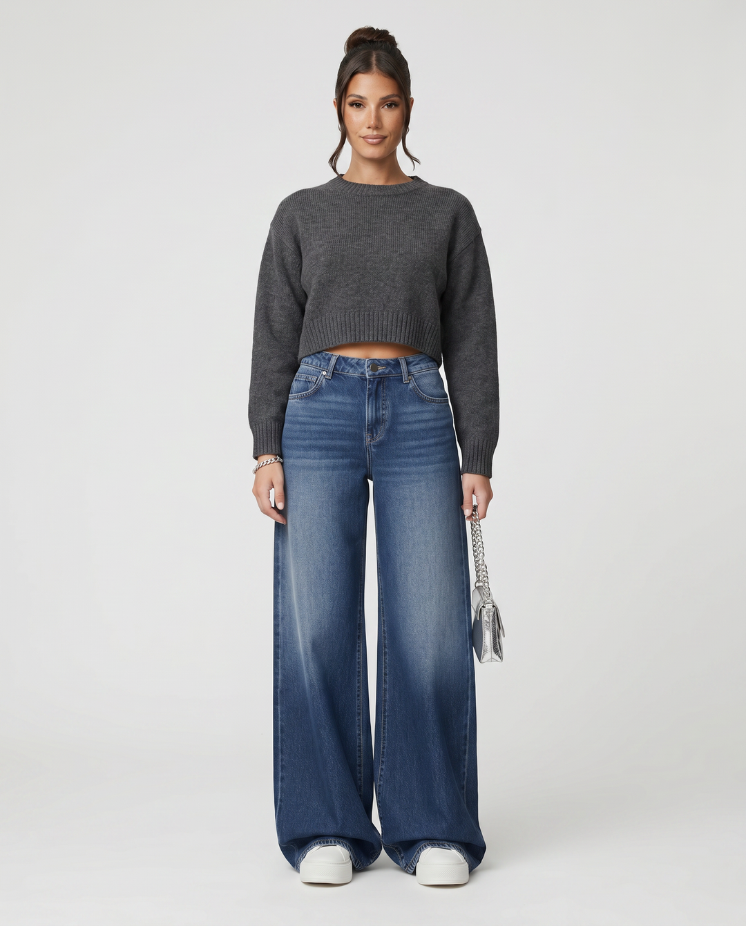 Jewell | Wide-Leg Jeans with Front Pockets