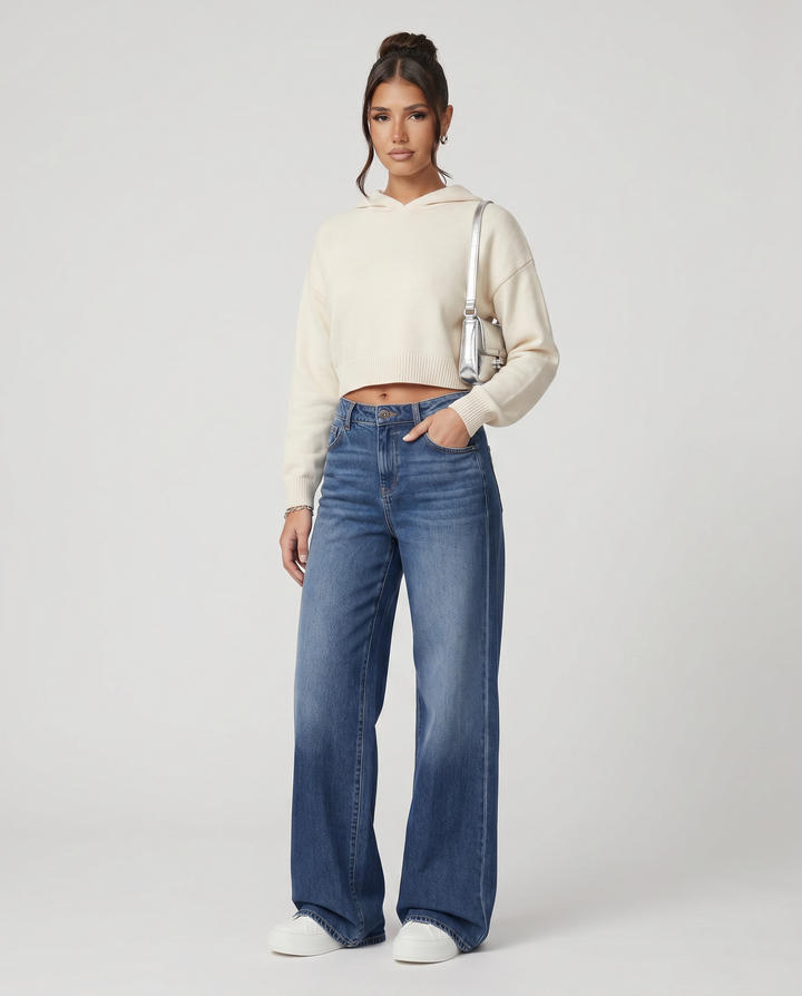 Jewell | Wide-Leg Jeans with Front Pockets