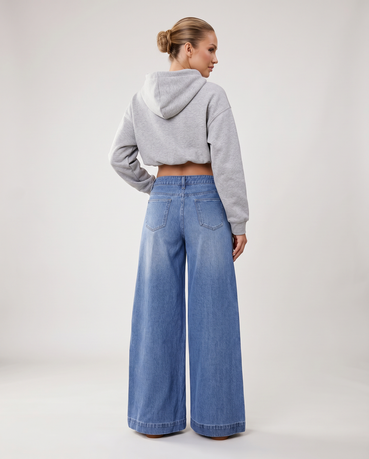 Marisol | Wide-Leg Jeans with Button Front