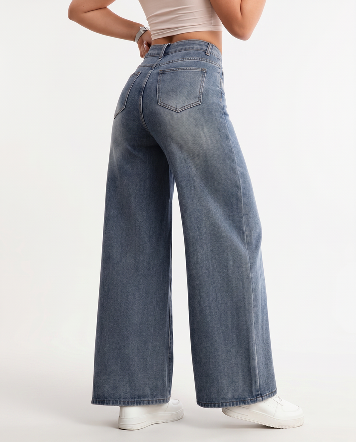 Lessie | Wide-Leg Jeans with Drawstring Waist