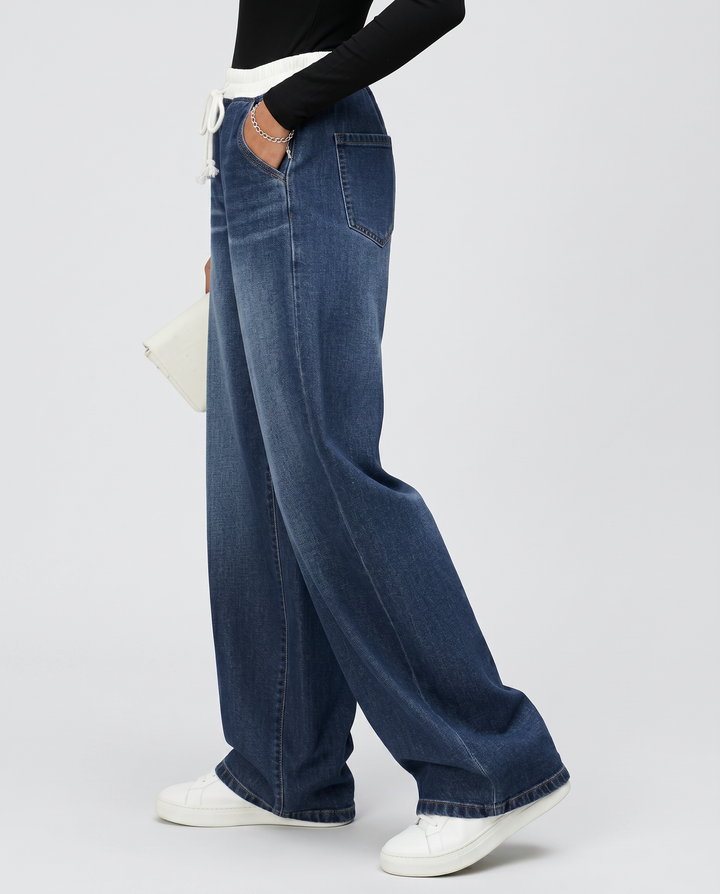 Rhea | Wide-Leg Jeans with Drawstring Waist