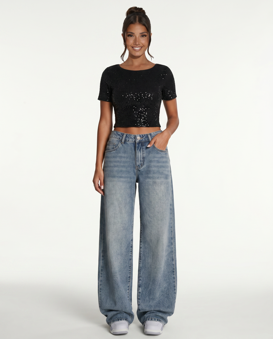 Bettye | Wide-Leg Jeans with Long Hem
