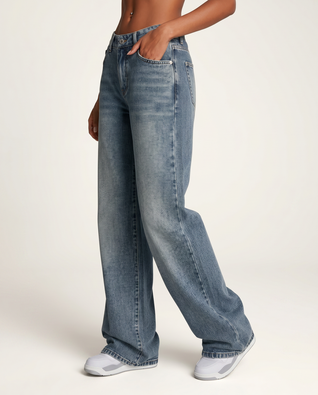 Bettye | Wide-Leg Jeans with Long Hem