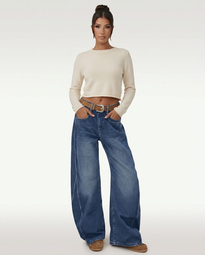 Janna | Wide-Leg Jeans with Front Fastening