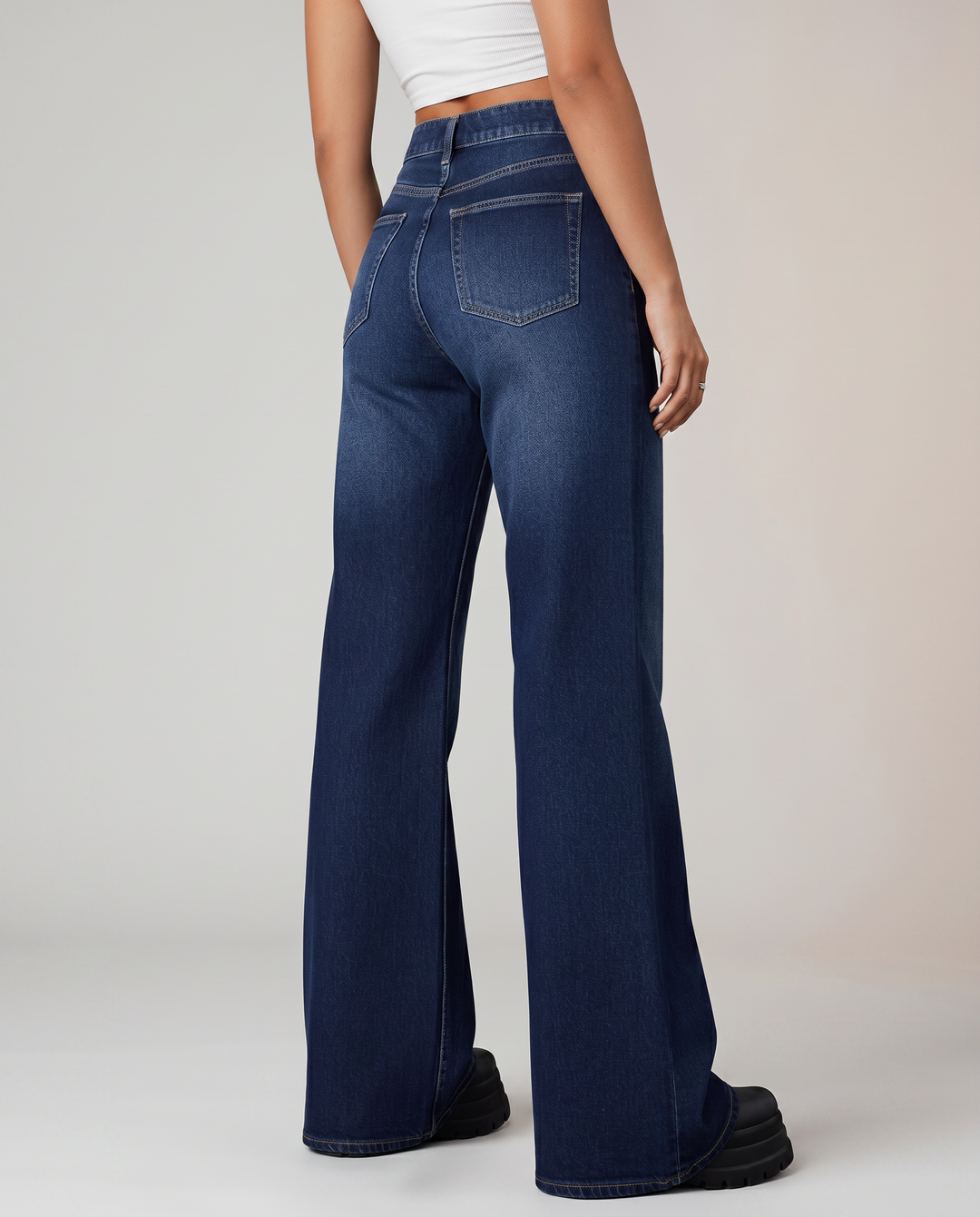 Leona | Wide-Leg Jeans with Mid Rise
