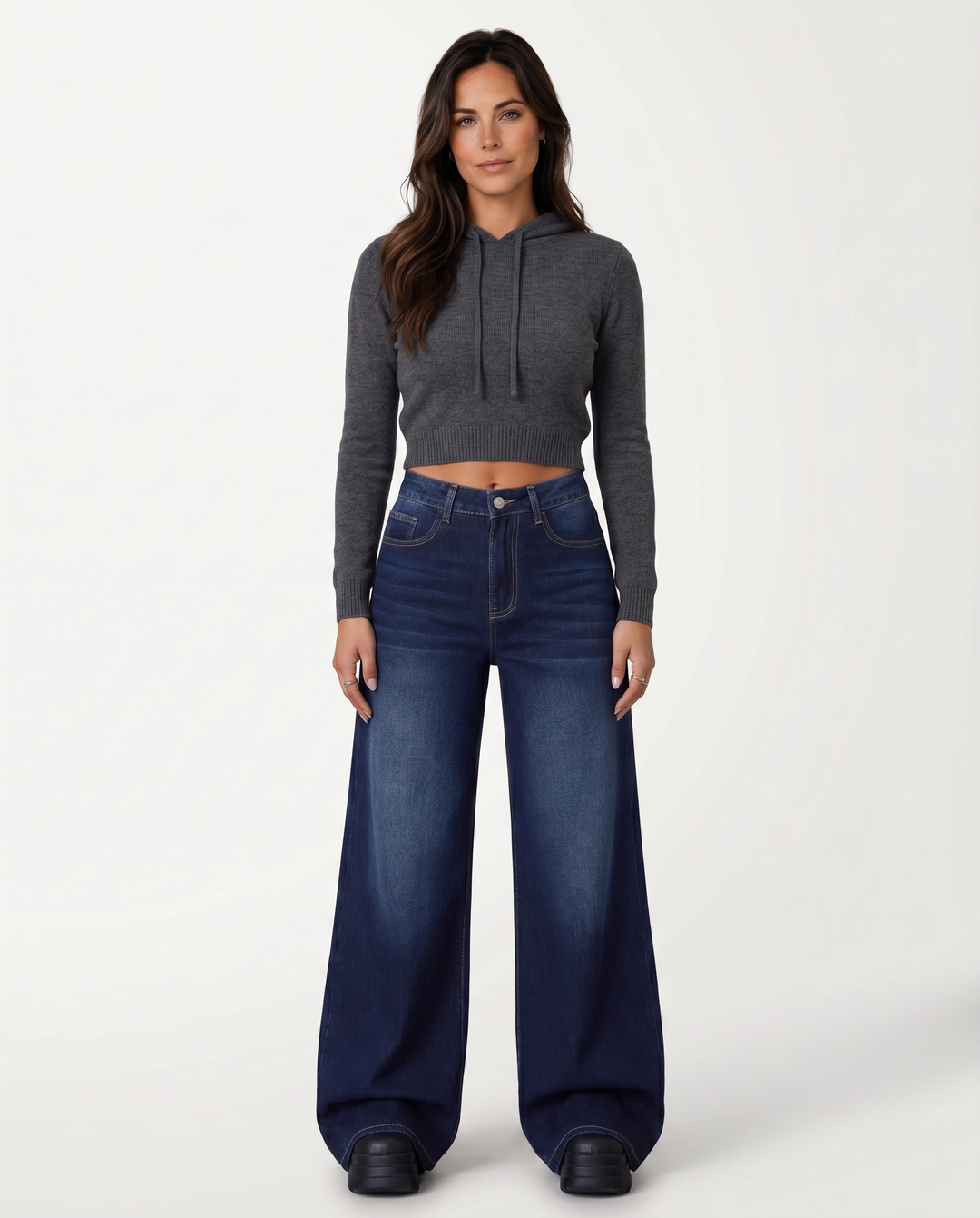 Leona | Wide-Leg Jeans with Mid Rise