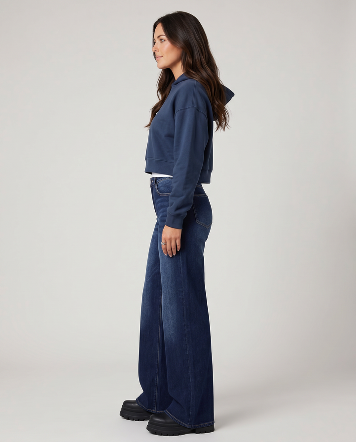Leona | Wide-Leg Jeans with Mid Rise