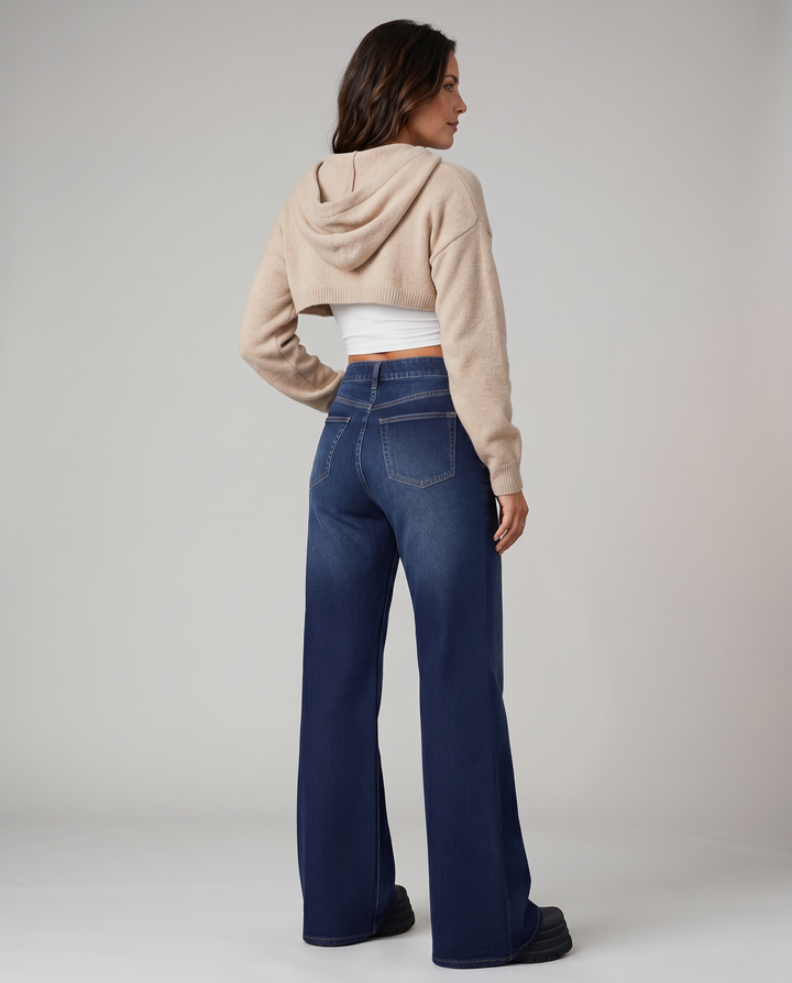 Leona | Wide-Leg Jeans with Mid Rise