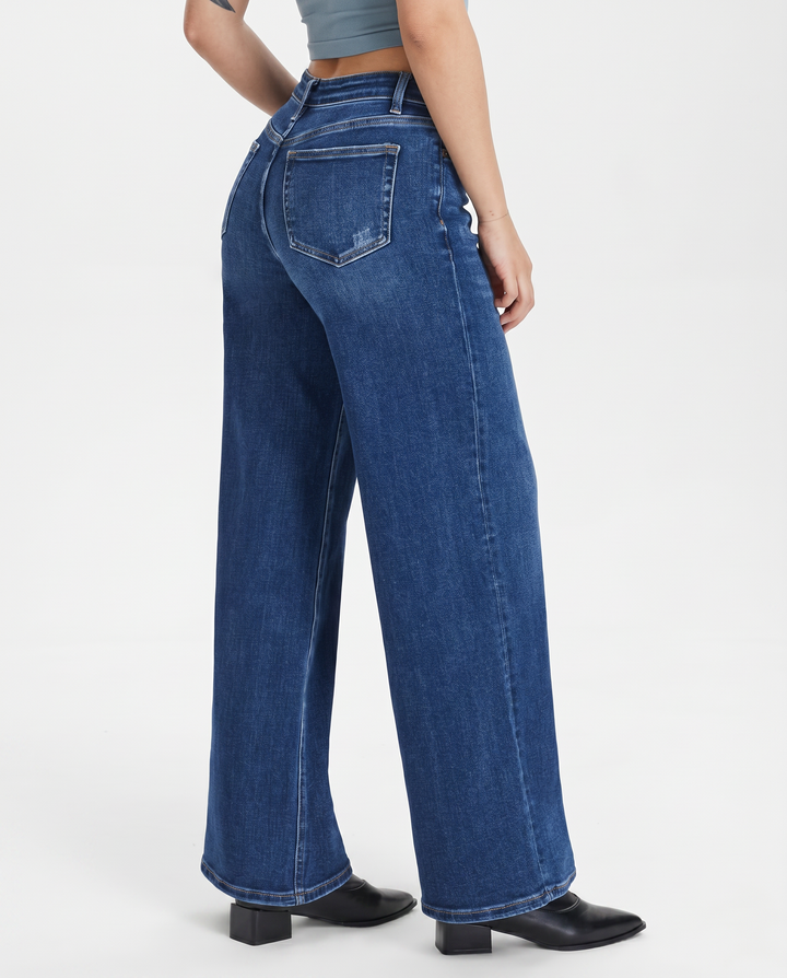 Alberta | Wide-Leg Jeans with Mid Waist