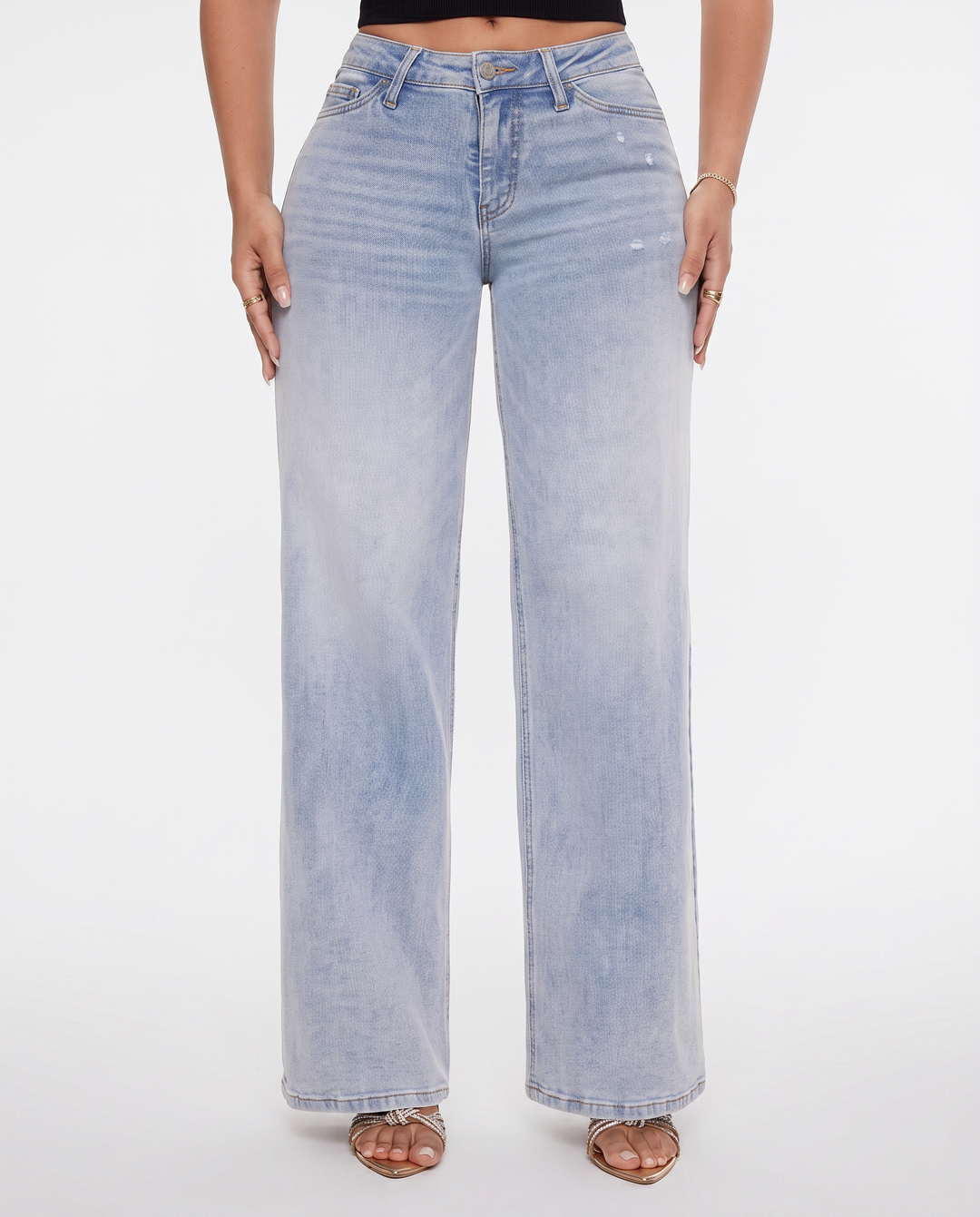 Alberta | Wide-Leg Jeans with Mid Waist