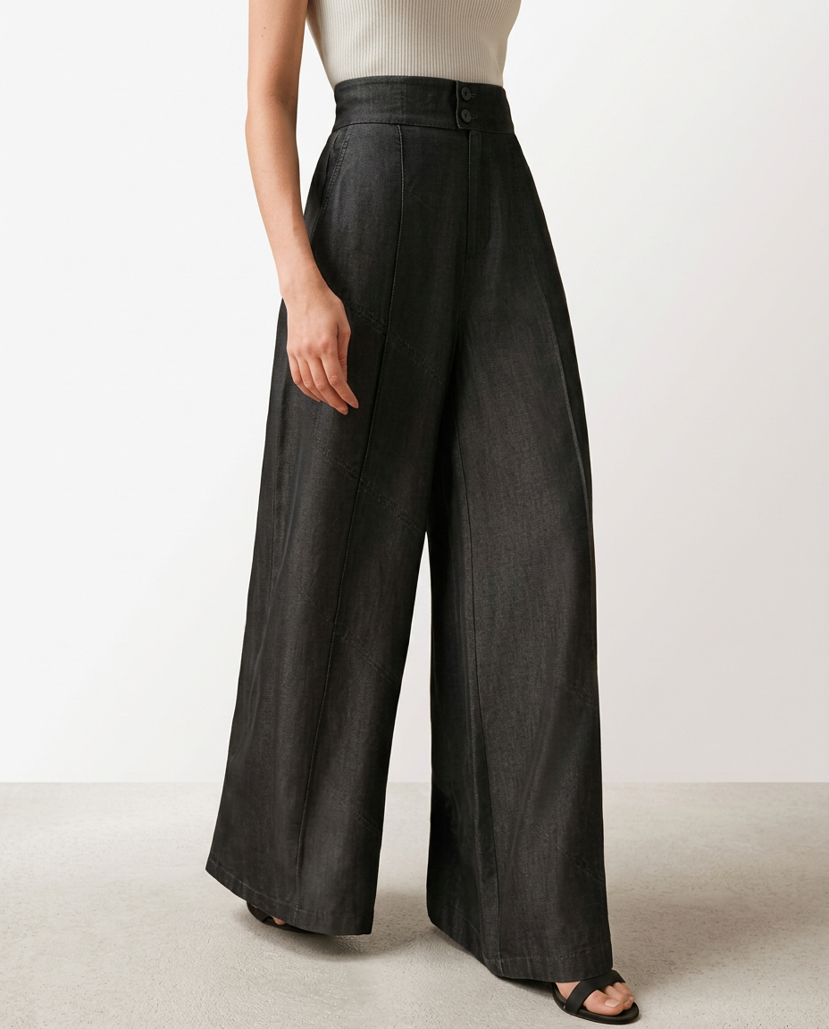 Bessie | Wide-Leg Jeans with Front Closure