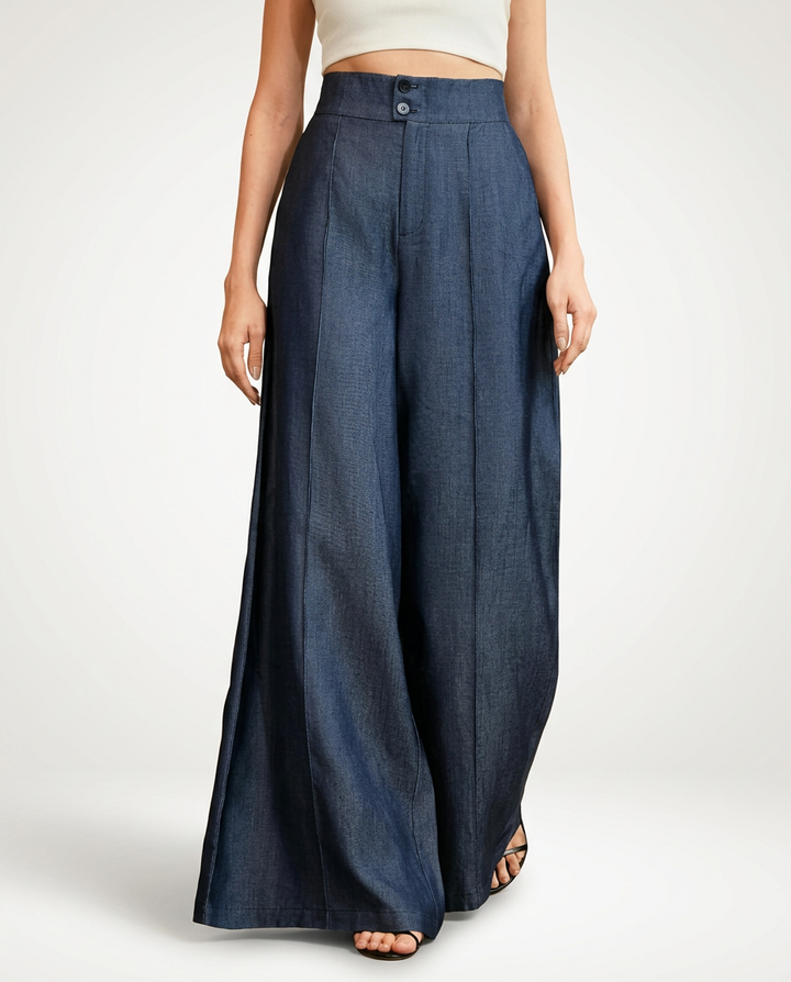 Bessie | Wide-Leg Jeans with Front Closure